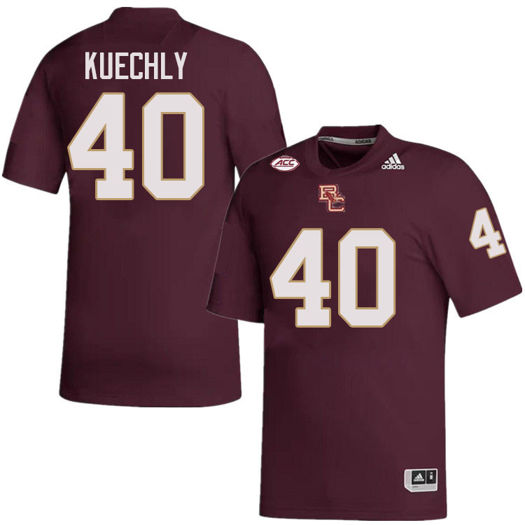 Luke Kuechly Jersey,#40 Luke Kuechly Boston College Eagles Football Jersey,Uniforms-Maroon